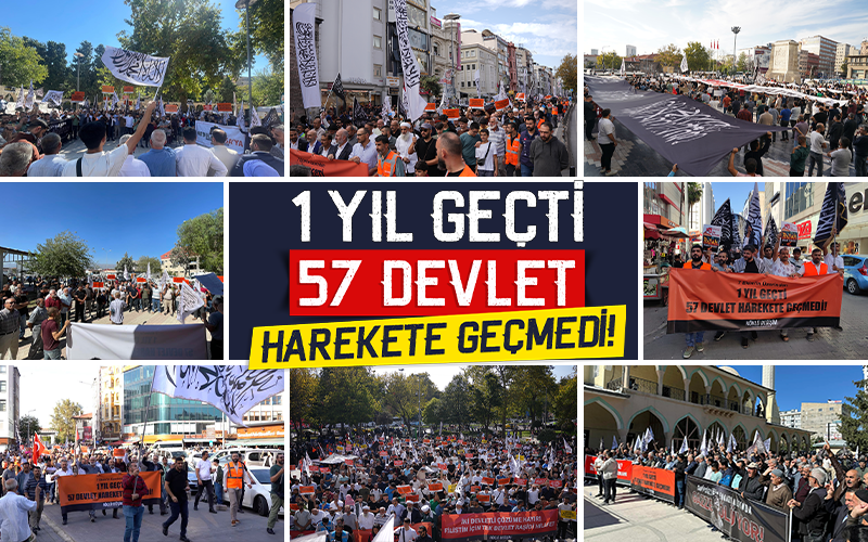 "1 Yıl Geçti 57 Devlet Harekete Geçmedi" Yürüyüş ve Basın Açıklamaları