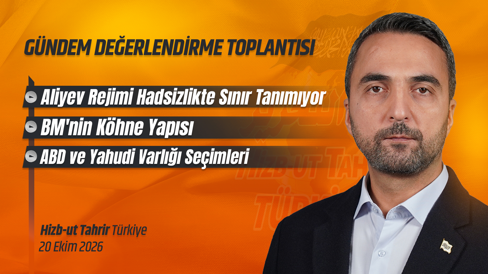 Haftalık Değerlendirme Toplantısı - 20 Ekim 2026